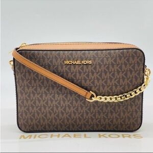 Michael Kors EW Crossbody Bag Brown/Gold